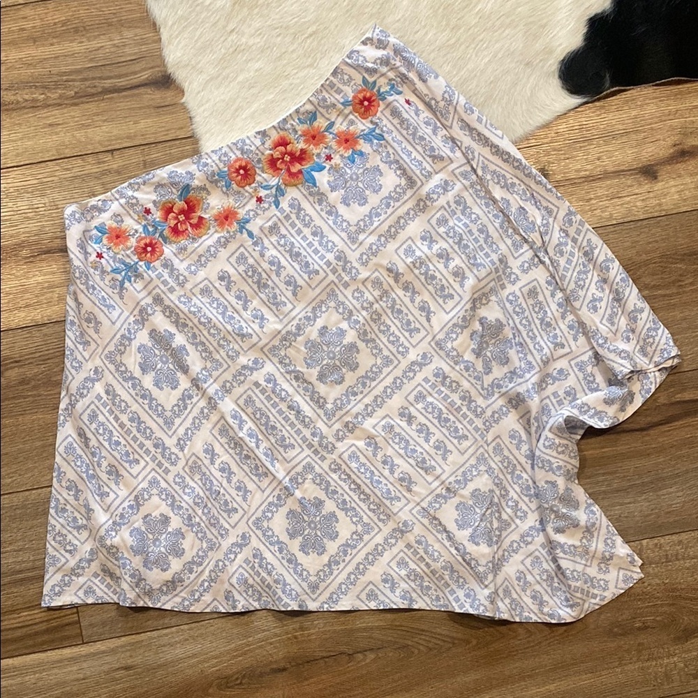 Savanna Jane one shoulder bohemian embroidered top